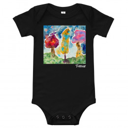 Playful Trees Baby short sleeve one piece