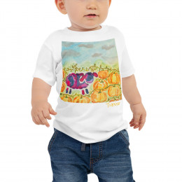Sheep in the Pumpkin Patch Baby Jersey Short Sleeve Tee