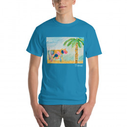 Cow on a Desert Island Short Sleeve T-Shirt