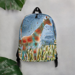 Wild Giraffe Minimalist Backpack