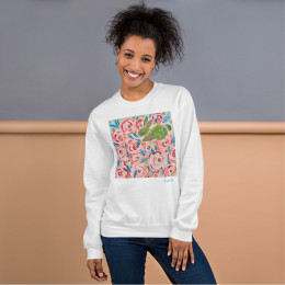 Bunny in the Roses Unisex Sweatshirt