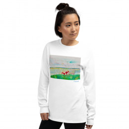 Selfie Love on Lakeshore Unisex Long Sleeve Shirt